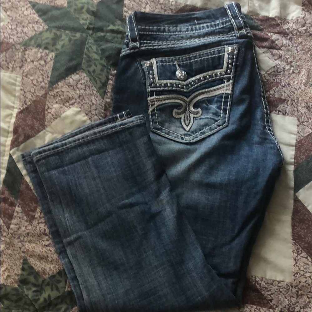 Denim capris